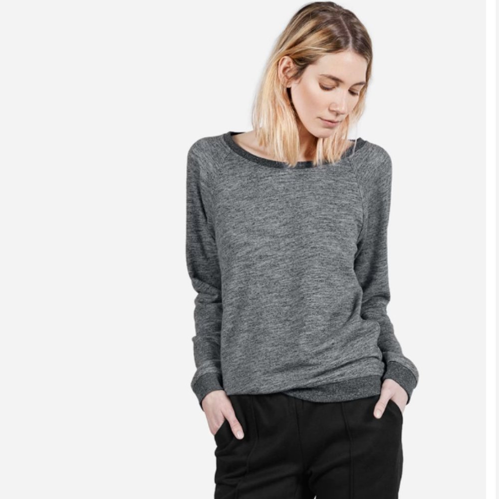Everlane Crewneck Sweatshirt Marled Grey